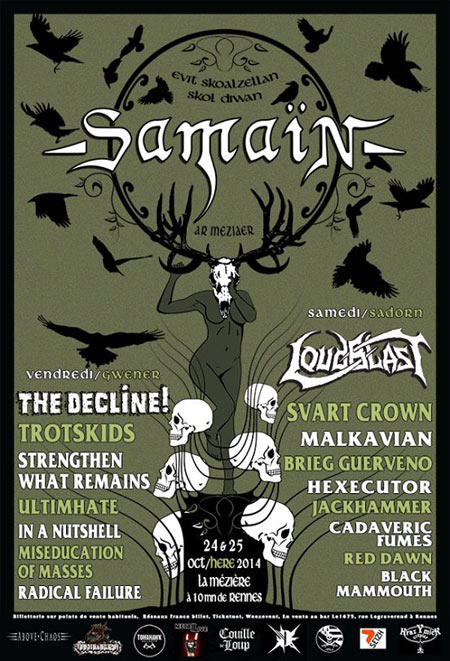 Samaïn Fest à la Salle Cassiopée le 24 octobre 2014 à La Mézière (35)