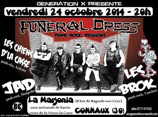Concert Punk Rock à la salle Marjonia le 24 octobre 2014 à Connaux (30)