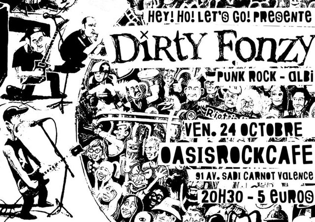Dirty Fonzy + Tungstain à l'Oasis Rock Café le 24 octobre 2014 à Valence (26)