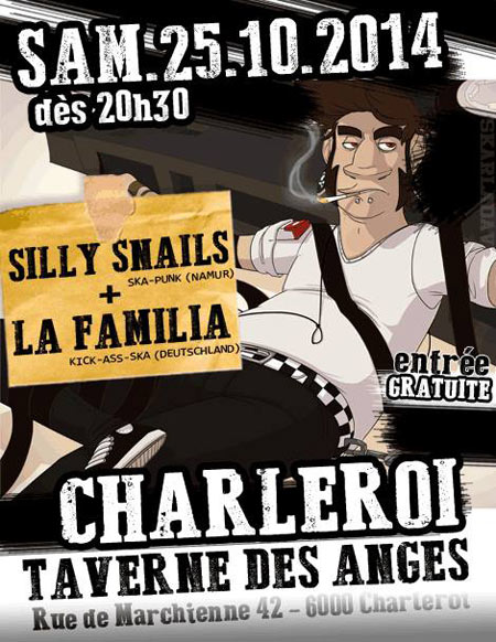 Silly Snails + La Familia à la Taverne des Anges le 25 octobre 2014 à Charleroi (BE)