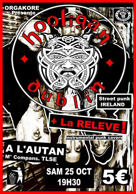 Hooligan + La Relève ! à l'Autan le 25 octobre 2014 à Toulouse (31)