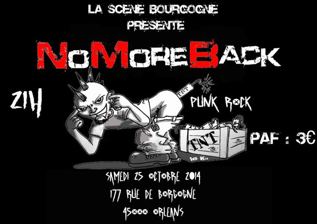 No More Back le 25 octobre 2014 à Orléans (45)
