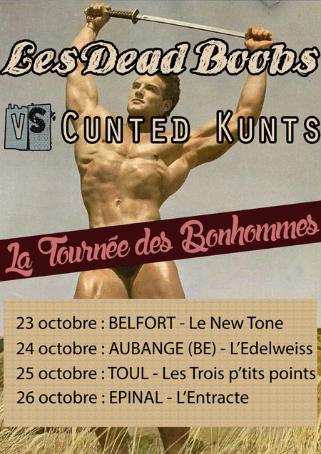 (Gratuit) Les Dead Boobs + Cunted Kunts le 25 octobre 2014 à Toul (54)