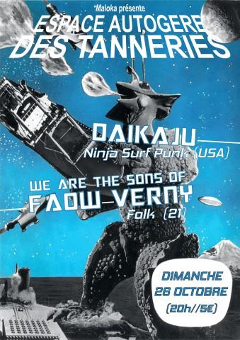 Daikaiju + We Are The Sons Of Faow Verny aux Tanneries le 26 octobre 2014 à Dijon (21)