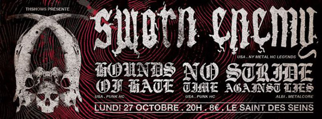 Concert Punk Hardcore Metal au Saint des Seins le 27 octobre 2014 à Toulouse (31)
