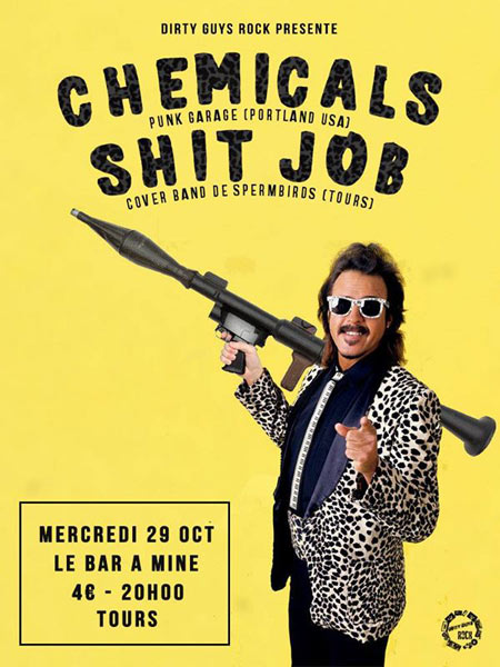 Chemicals + Shit Job au Bar à Mines le 29 octobre 2014 à Tours (37)