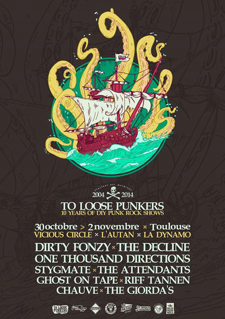 Festival To Loose Punkers à la Dynamo le 01 novembre 2014 à Toulouse (31)