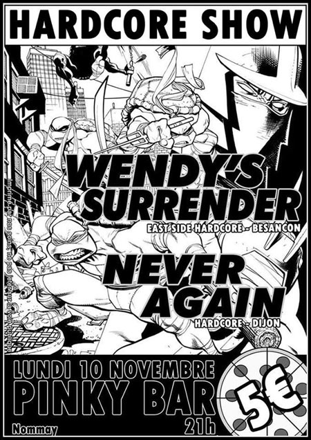 Wendy's Surrender + Never Again au Pinky Bar le 10 novembre 2014 à Nommay (25)