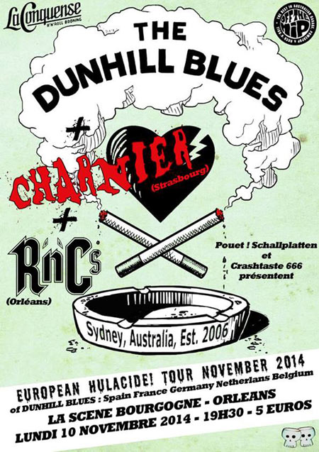 The Dunhill Blues + Charnier + R'n'Cs à la Scène Bourgogne le 10 novembre 2014 à Orléans (45)