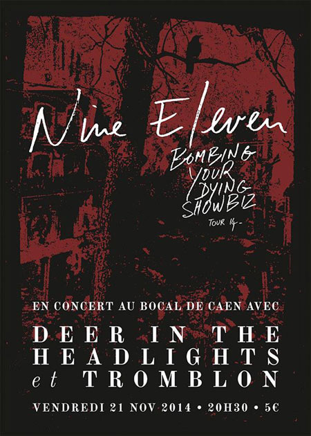 Nine Eleven + Deer In The Headlights + Tromblon au Bocal le 21 novembre 2014 à Mondeville (14)