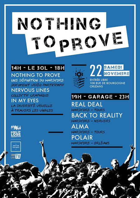 Nothing to Prove le 22 novembre 2014 à Orléans (45)