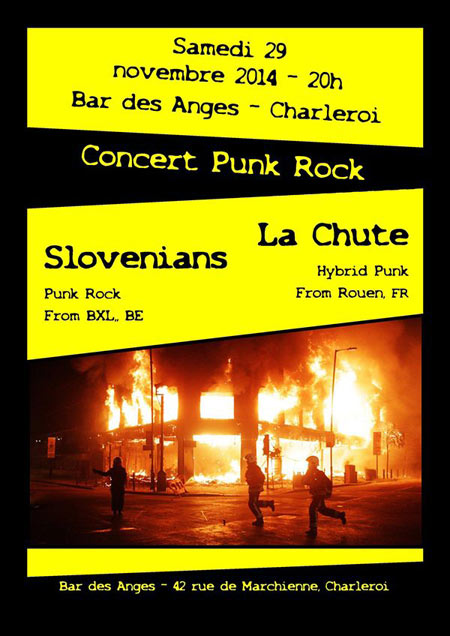 La Chute + Slovenians à la Taverne des Anges le 29 novembre 2014 à Charleroi (BE)