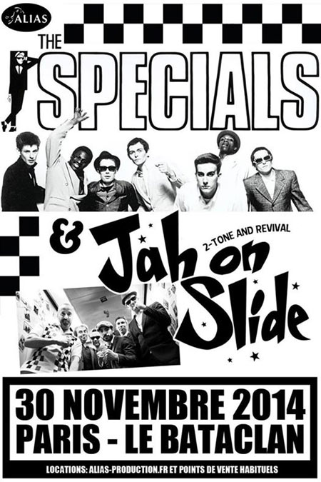 The Specials + Jah On Slide au Bataclan le 30 novembre 2014 à Paris (75)
