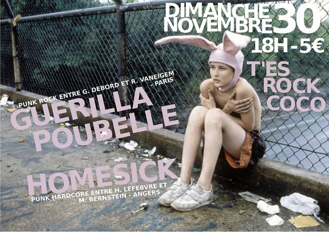 Guerilla Poubelle + Homesick au T'es Rock Coco le 30 novembre 2014 à Angers (49)