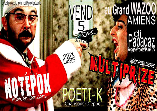 Notépok + Poeti-K + Multiprize au Grand Wazoo le 05 décembre 2014 à Amiens (80)
