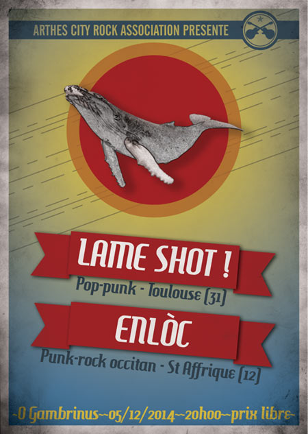 Lame Shot! + Enlòc au Ô Gambrinus le 05 décembre 2014 à Albi (81)