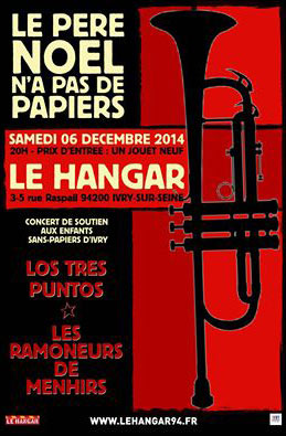 Les Ramoneurs de Menhirs + Los Tres Puntos au Hangar le 06 décembre 2014 à Ivry-sur-Seine (94)