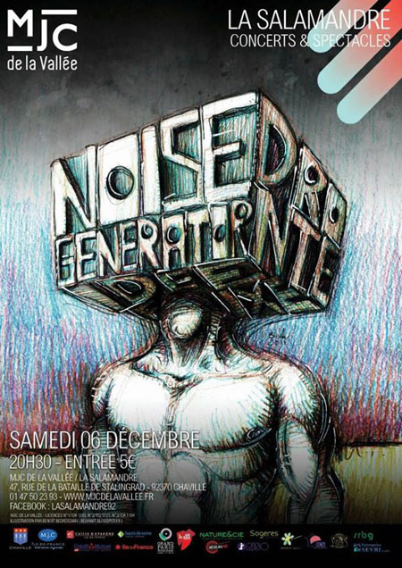 Noise Generator + Idée Fixe + Dronte à la Salamandre le 06 décembre 2014 à Chaville (92)