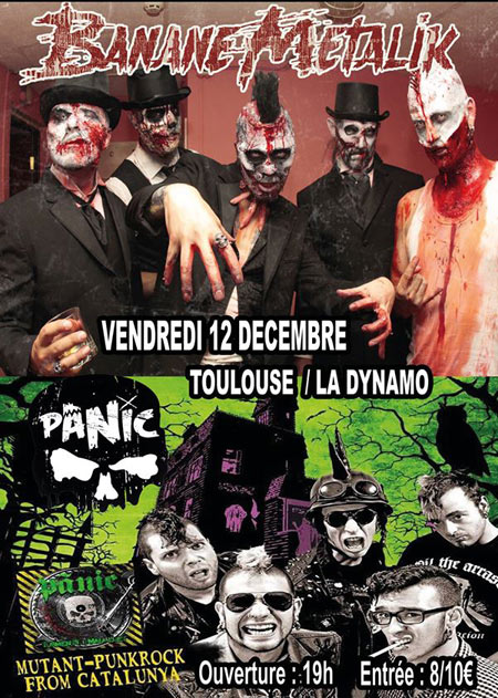 Banane Metalik + Pànic à la Dynamo le 12 décembre 2014 à Toulouse (31)