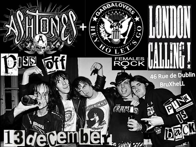FEMALES ROCK @ LONDON CALLING with GABBALOVERS (Punk is Back)... le 13 décembre 2014 à Ixelles (BE)