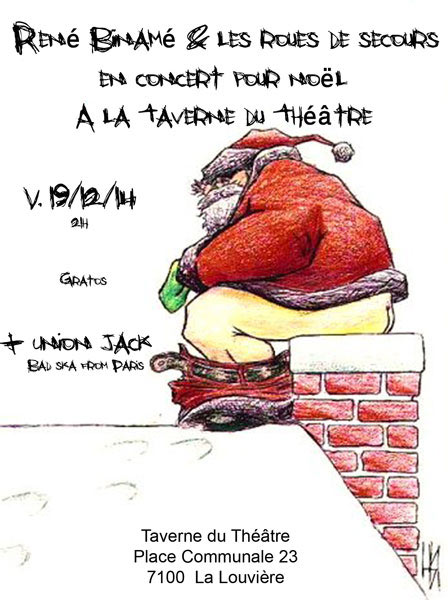 René Binamé + Union Jack à la Taverne du Théâtre le 19 décembre 2014 à La Louvière (BE)