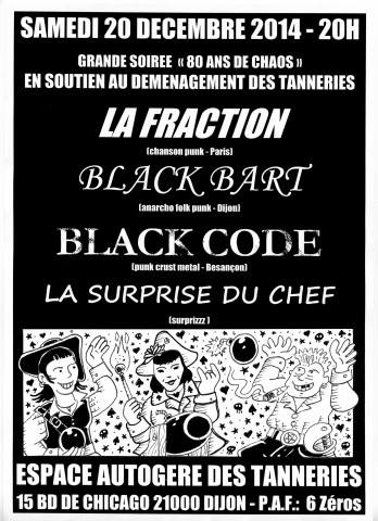 Blackcode + La Fraction + Black Bart aux Tanneries le 20 décembre 2014 à Dijon (21)