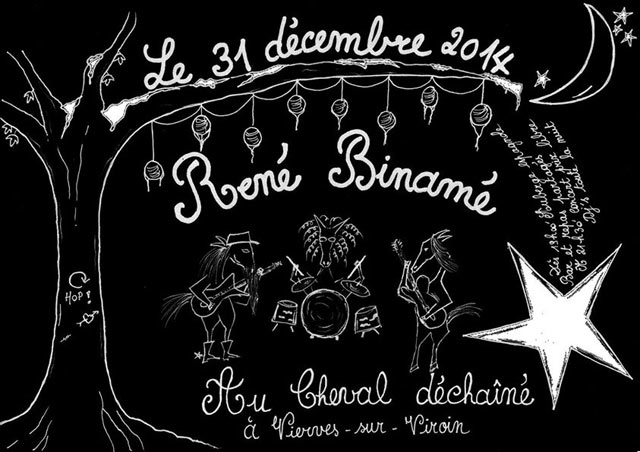 René Binamé au Cheval Déchaîné le 31 décembre 2014 à Vierves-sur-Viroin (BE)