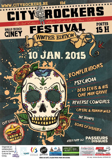 City Rockers Winter Fest le 10 janvier 2015 à Ciney (BE)
