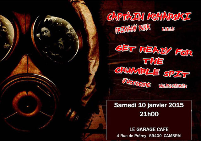 Captain Koharski + Get Ready For The Crumble Spit au Garage Café le 10 janvier 2015 à Cambrai (59)