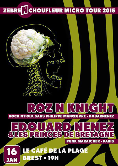 Roz'n Knight + Édouard Nenez au Café de la Plage le 16 janvier 2015 à Brest (29)