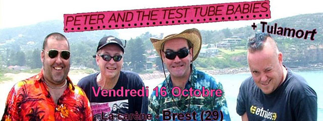 PETER AND THE TEST TUBE BABIES le 16 janvier 2015 à Brest (29)