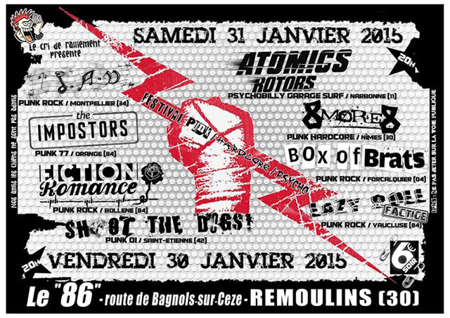 Festival Le Cri du Ralliement au 86 le 30 janvier 2015 à Remoulins (30)