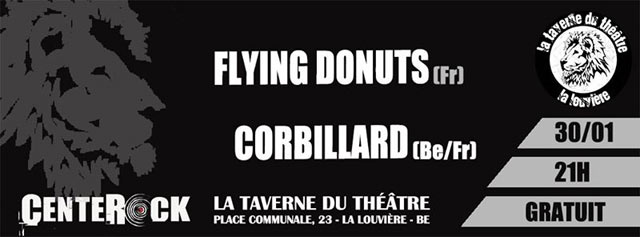 Flying Donuts + Corbillard à la Taverne du Théâtre le 30 janvier 2015 à La Louvière (BE)