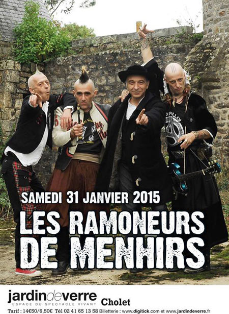 Les Ramoneurs de Menhirs au Jardin de Verre le 31 janvier 2015 à Cholet (49)