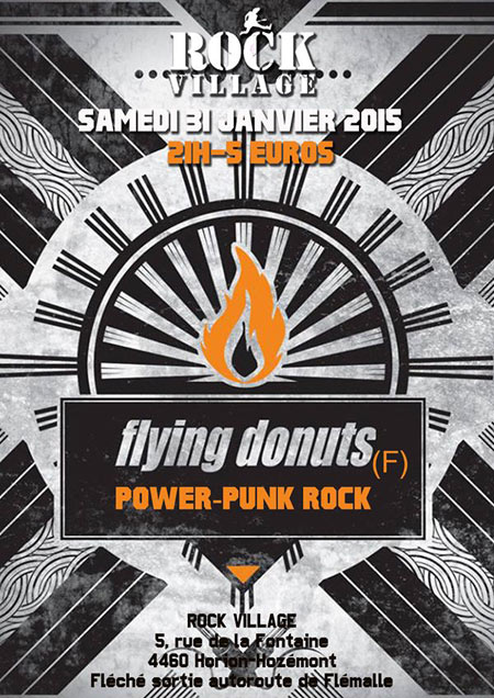 Flying Donuts au Rock Village le 31 janvier 2015 à Grâce-Hollogne (BE)