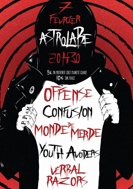 Soirée Hardcore Punk à l'Astrolabe le 07 février 2015 à Orléans (45)