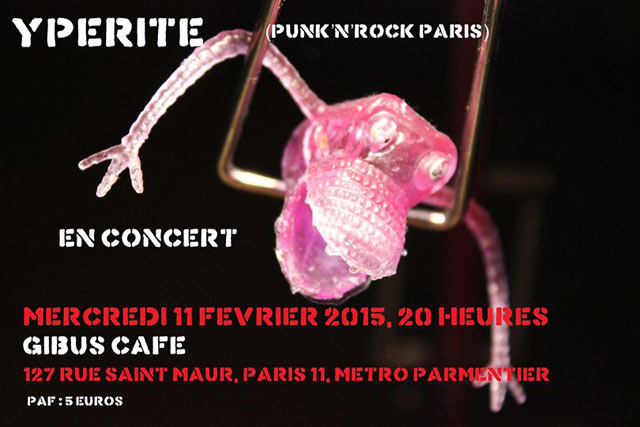 Ypérite au Gibus Café le 11 février 2015 à Paris (75)
