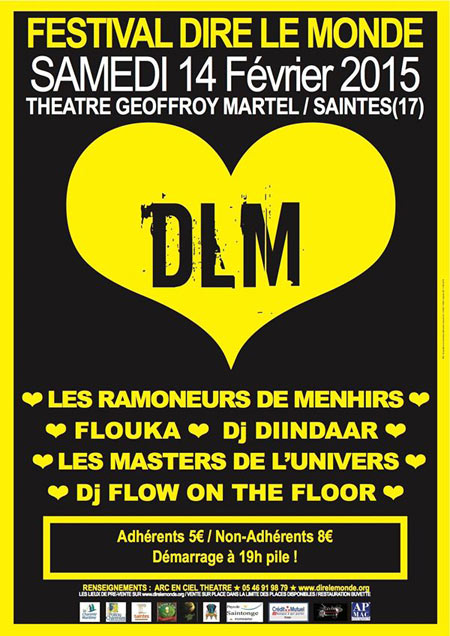 Festival Dire Le Monde au Théâtre Geoffroy Martel le 14 février 2015 à Saintes (17)