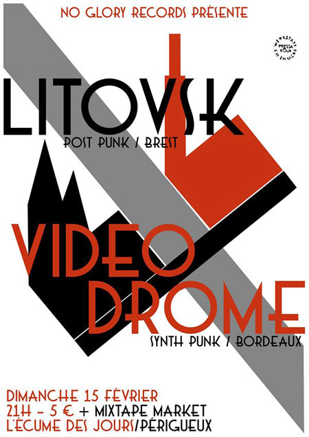 Litovsk + Videodrome à l'Écume des Jours le 15 février 2015 à Périgueux (24)