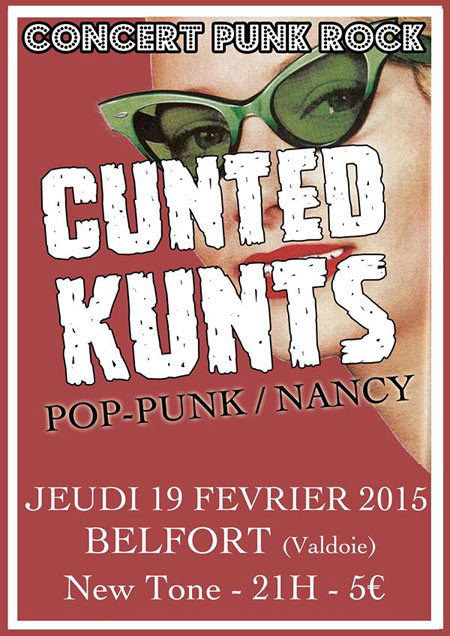 Cunted Kunts au New Tone le 19 février 2015 à Valdoie (90)