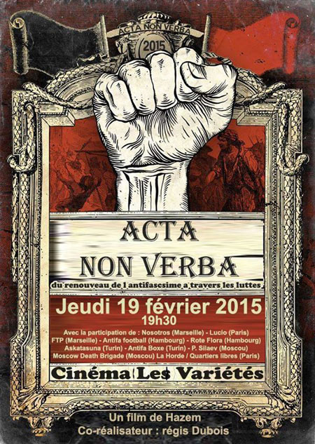 Projection du documentaire Acta Non Verba au cinéma Les Variétés le 19 février 2015 à Marseille (13)