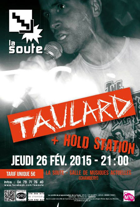 Taulard + Hold Station à la Soute le 26 février 2015 à Chambéry (73)