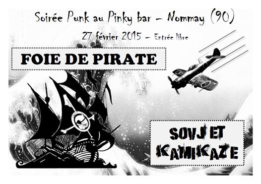 Foie De Pirate + Sovjet Kamikaze au Pinky Bar le 27 février 2015 à Nommay (25)