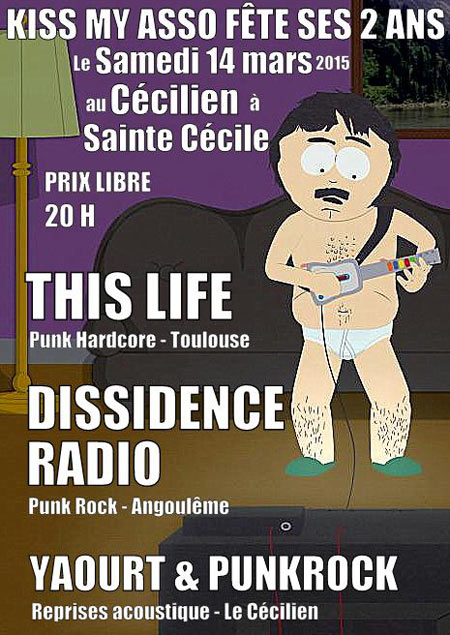 This Life + Dissidence Radio + KMA au bar Le Cécilien le 14 mars 2015 à Sainte-Cécile (85)