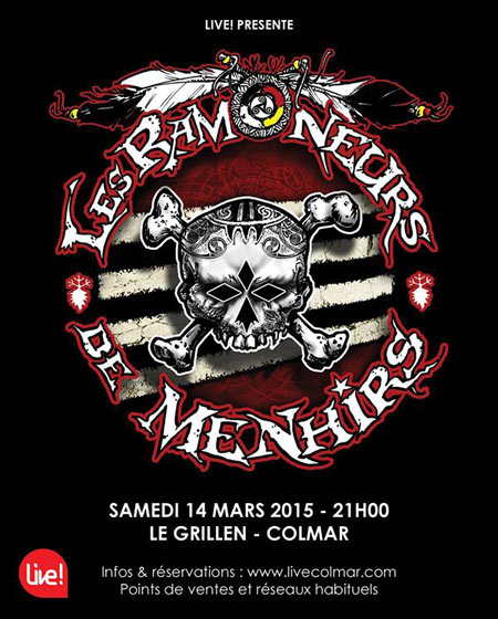 Les Ramoneurs de Menhirs+The Ivan Drago's+2'd'Tension au Grillen le 14 mars 2015 à Colmar (68)