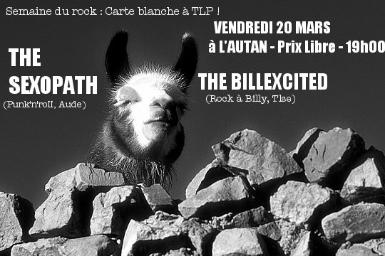 The Sexopath + The Billexcited à l'Autan le 20 mars 2015 à Toulouse (31)