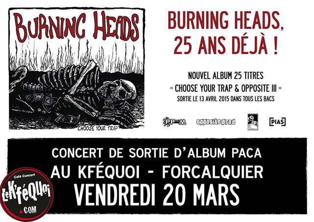 Burning Heads + Box Of Brats au K'fé Quoi le 20 mars 2015 à Forcalquier (04)