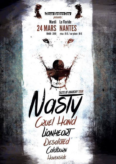 Taste Of Anarchy Tour au Floride le 24 mars 2015 à Nantes (44)