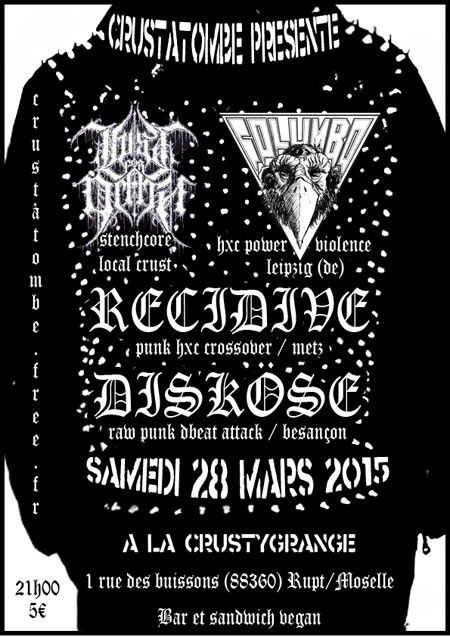 Concert à la Crustygrange le 28 mars 2015 à Rupt-sur-Moselle (88)