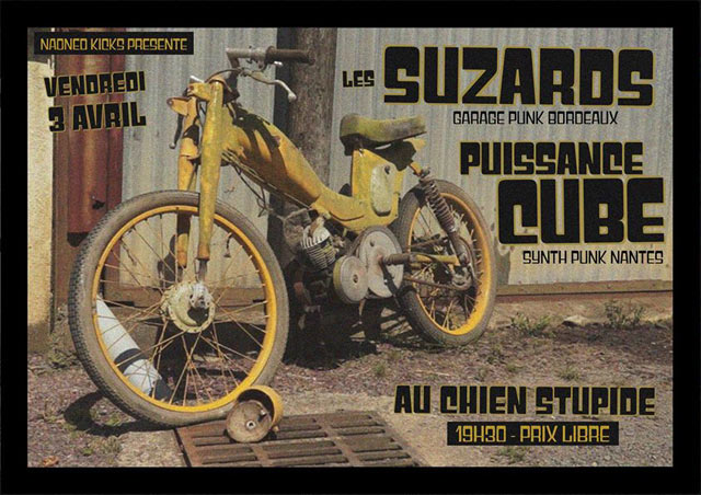 Les Suzards + Puissance Cube au Chien Stupide le 03 avril 2015 à Nantes (44)